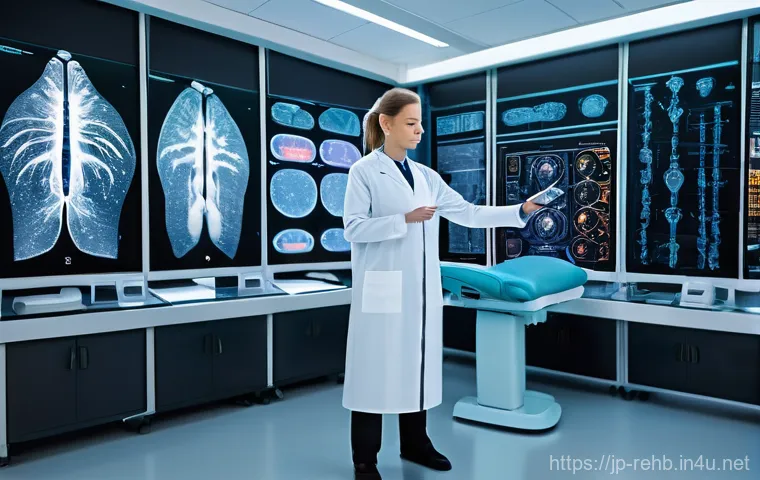 사지마비 회복 사례 - **Prompt 1: Cutting-Edge Neuroregeneration Research**
    "A bright, sterile, and futuristic medical...